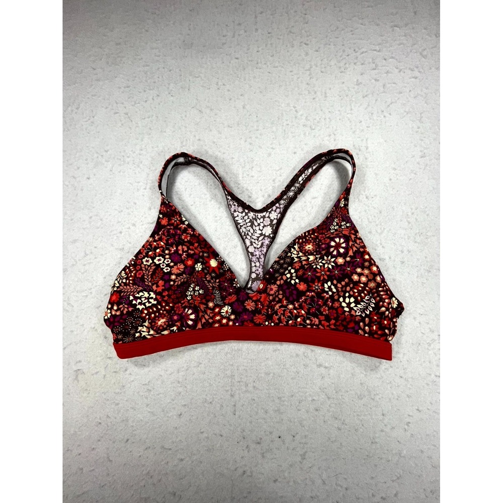 Patagonia Bikini Top Womens XL Multicolor Floral Stretch Racerback Swimwear
